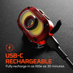 Mycro 550 Headlamp Red | Rechargeable