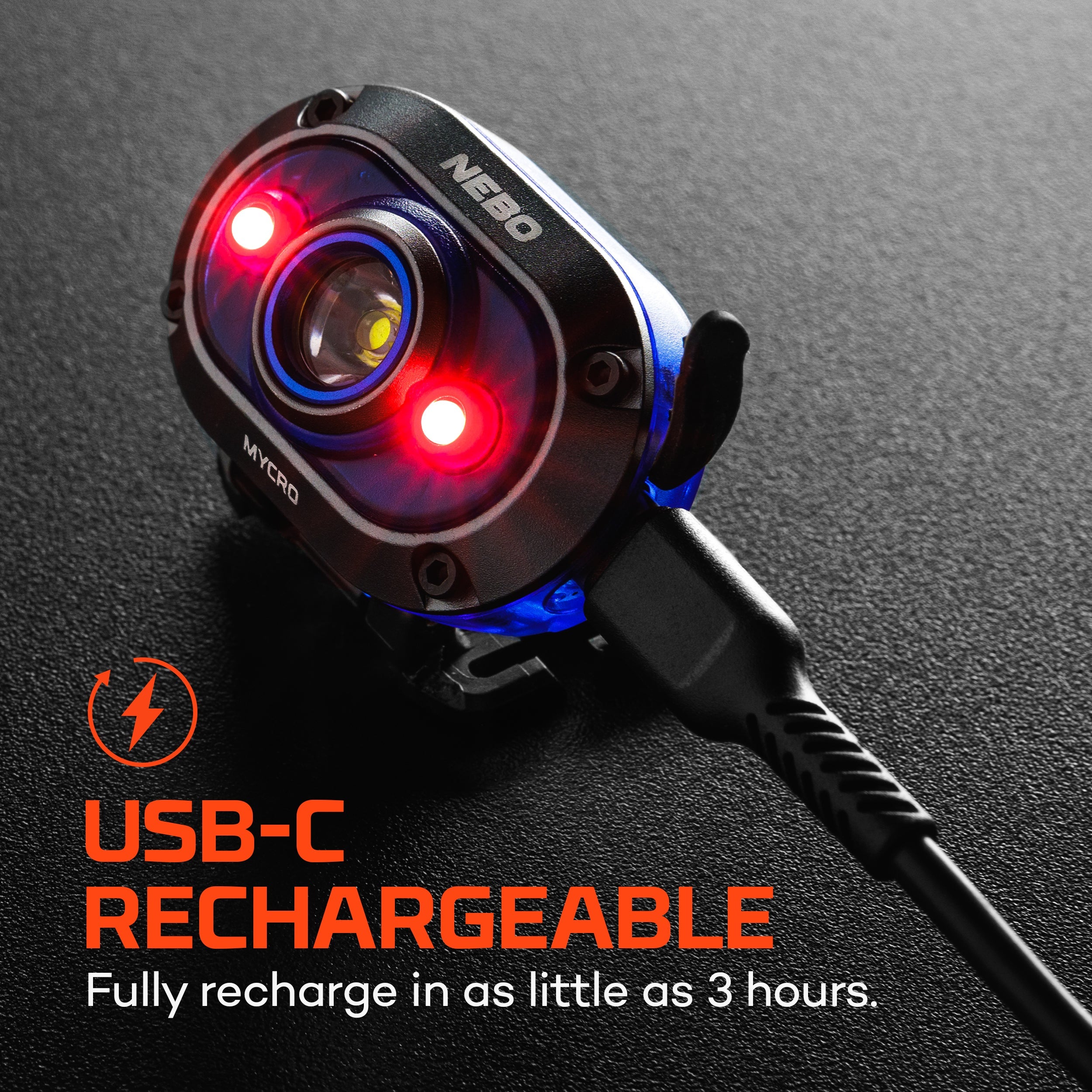 Mycro 450 Headlamp Blue | Rechargeable