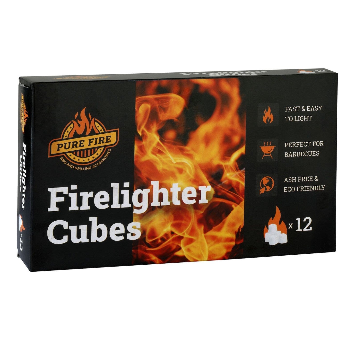 Pure Fire White Paraffin Lighter cubes - Pack of 12