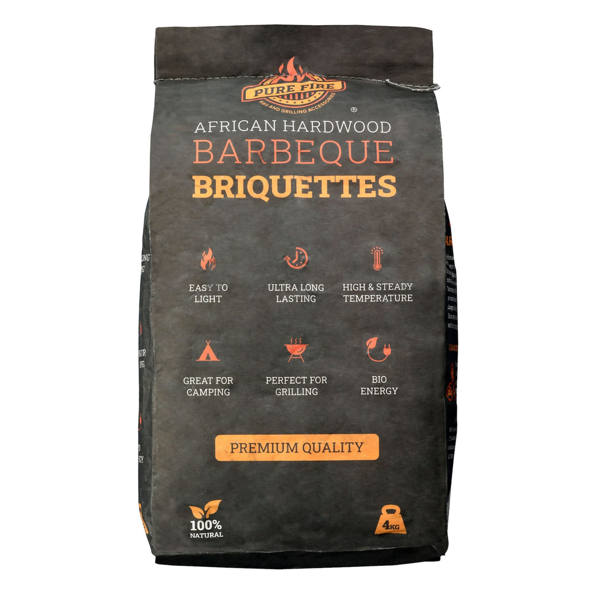 PureFire 4kg BBQ Briquettes