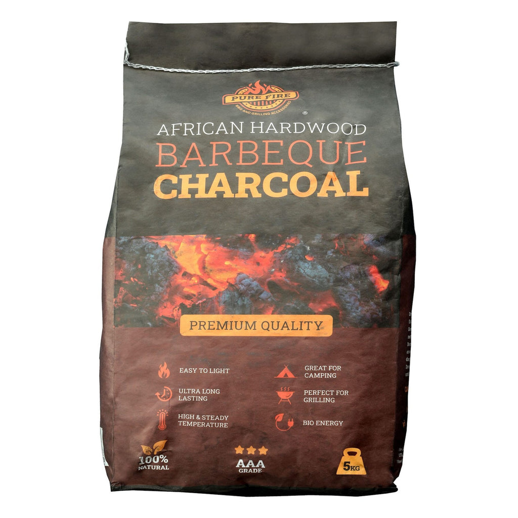 PureFire 5kg Natural Hardwood Charcoal