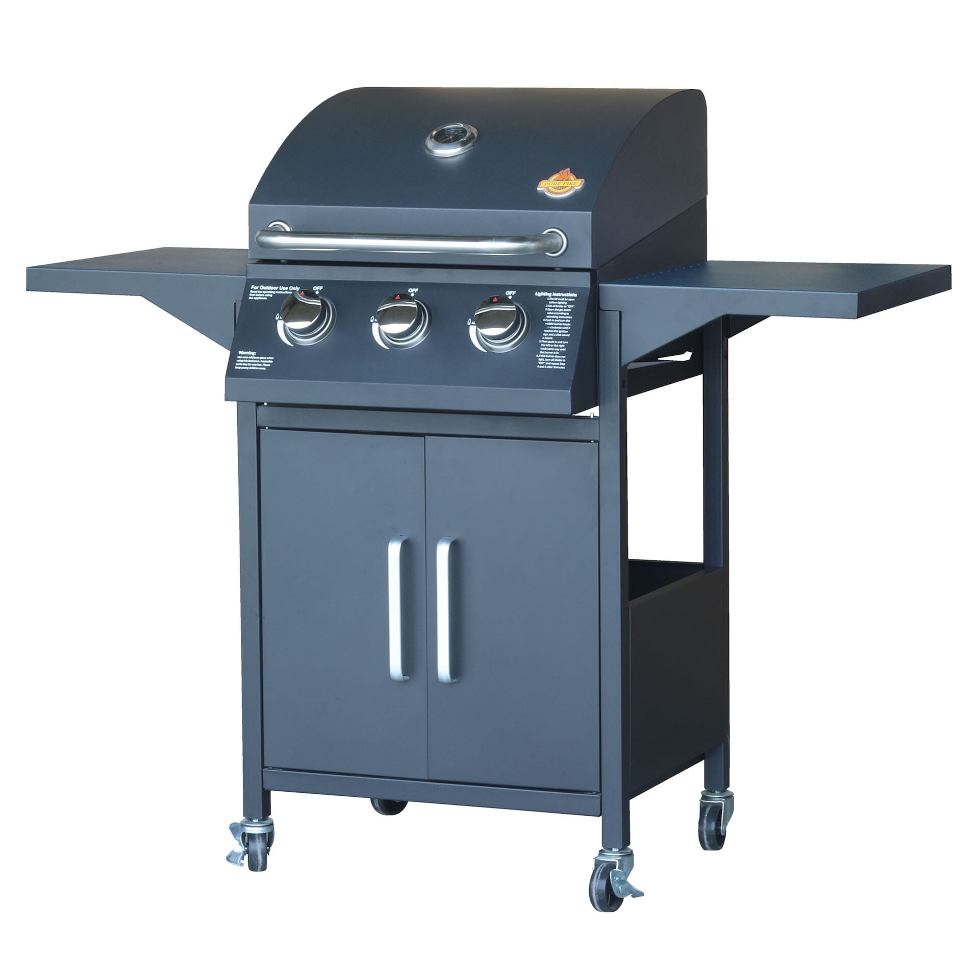 PureFire 3-Burner Gas BBQ Grill