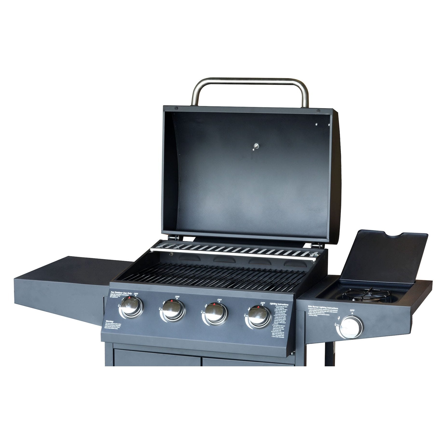 PureFire 4-Burner + Side Burner Gas BBQ Grill