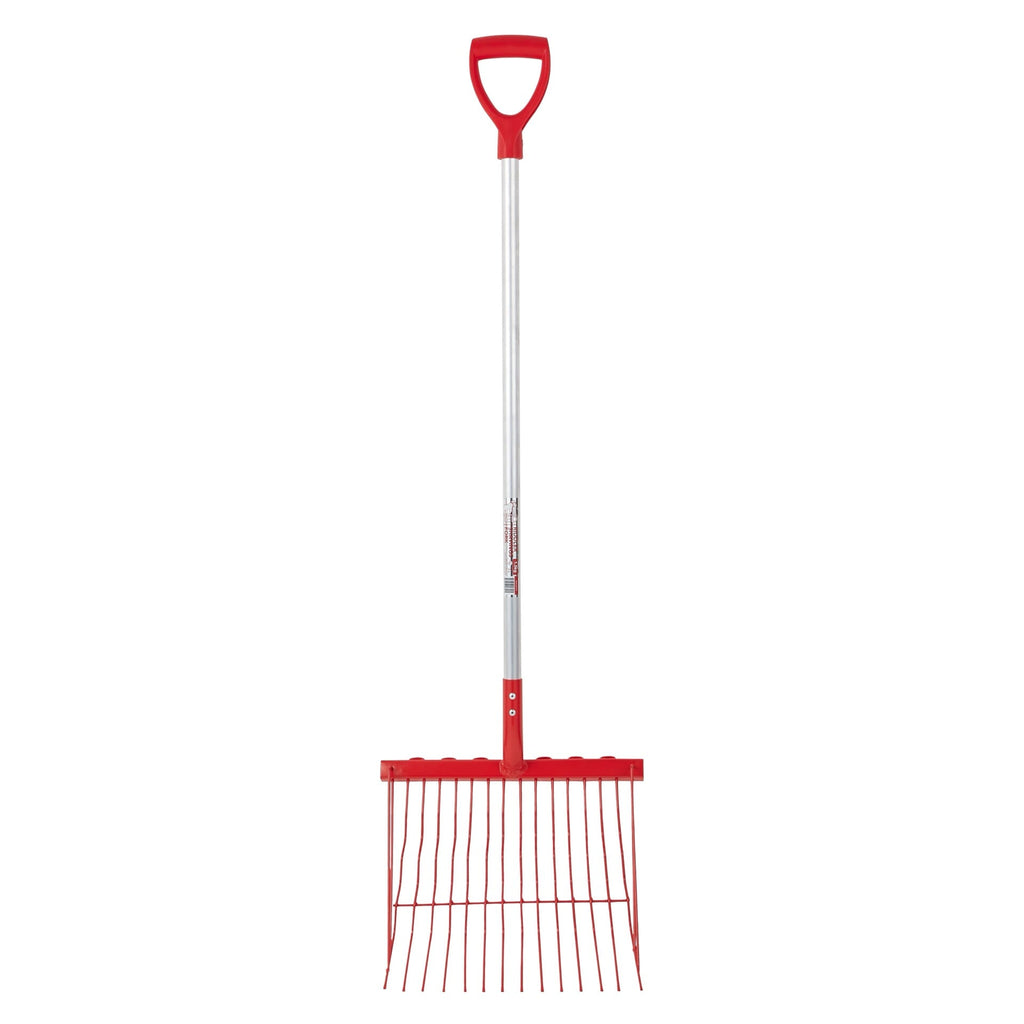 Red Gorilla Riddler Shavings Fork with D-Handle - Red