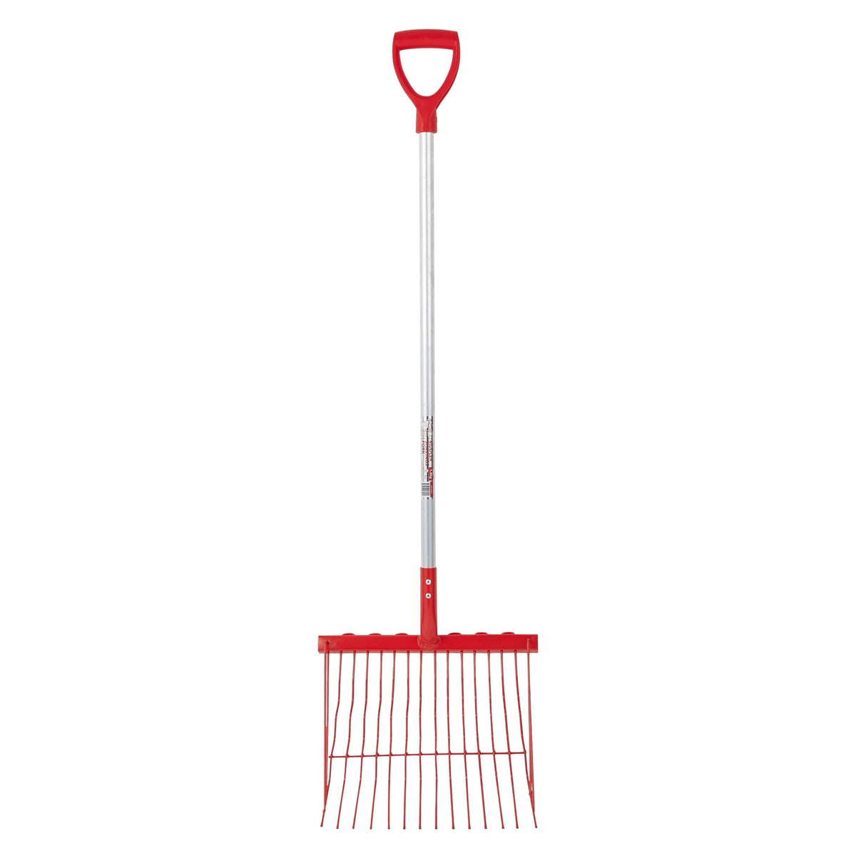 Red Gorilla Riddler Shavings Fork with D-Handle - Red