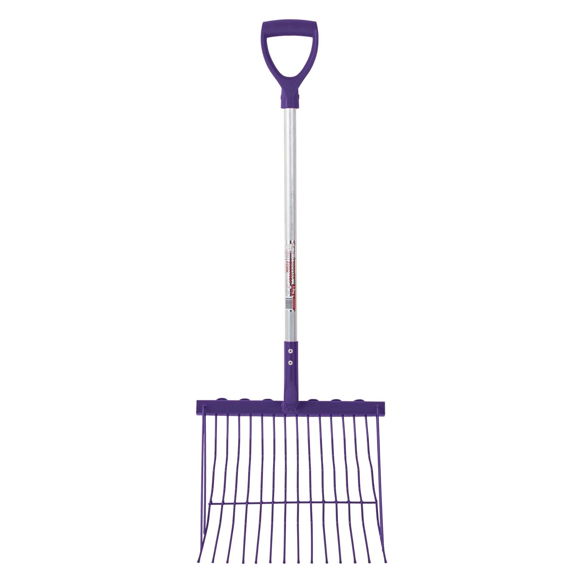 Red Gorilla Riddler Shavings Fork with Short D-Handle - Purple