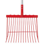 Red Gorilla Riddler Shavings Fork with Short D-Handle - Red