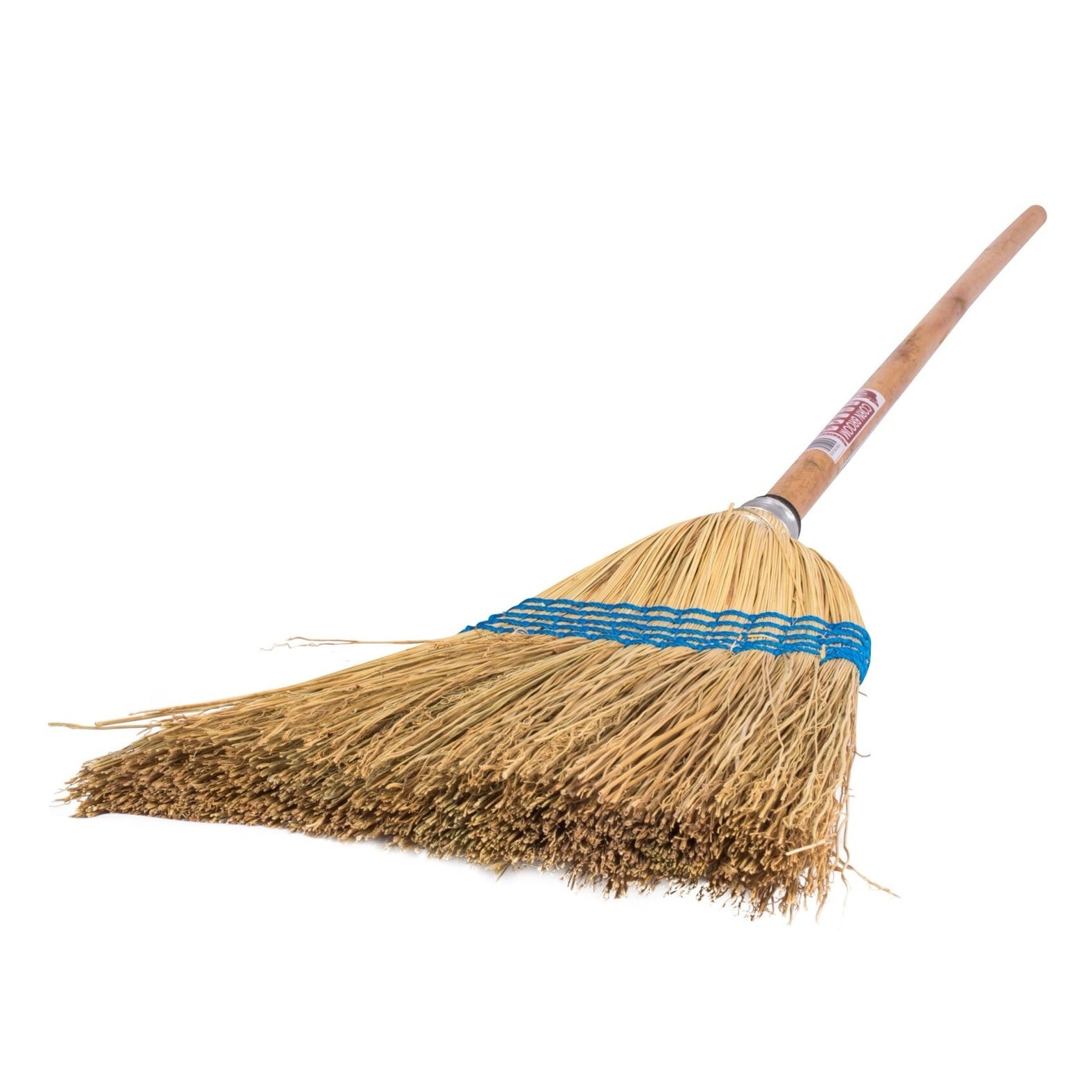 Red Gorilla Short Corn Broom with Traditional Handle