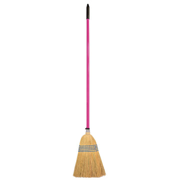 Corn Brooms - Standard (NEW 120CM HANDLE PINK)
