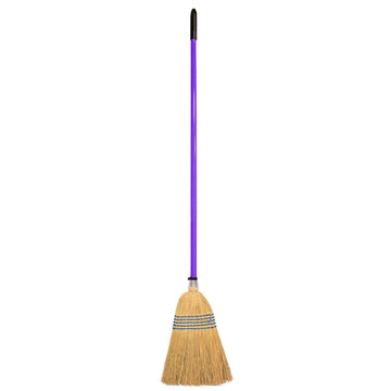 Corn Brooms - Standard (NEW 120CM HANDLE PURPLE)