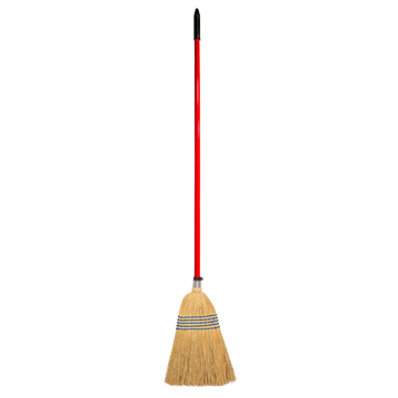 Corn Brooms - Standard (NEW 120CM HANDLE RED)