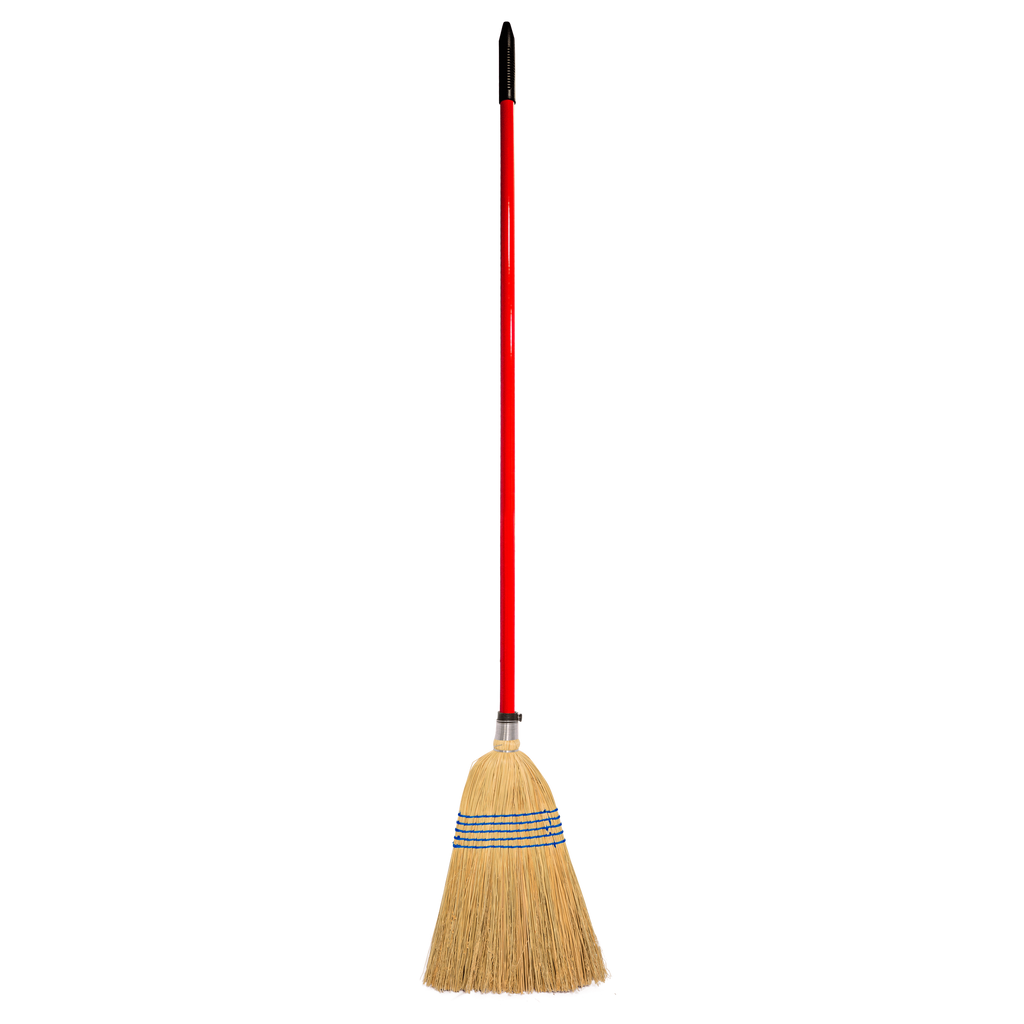 Red Gorilla Standard Corn Broom 120cm Handle - Red