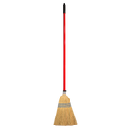 Red Gorilla Standard Corn Broom 120cm Handle - Red