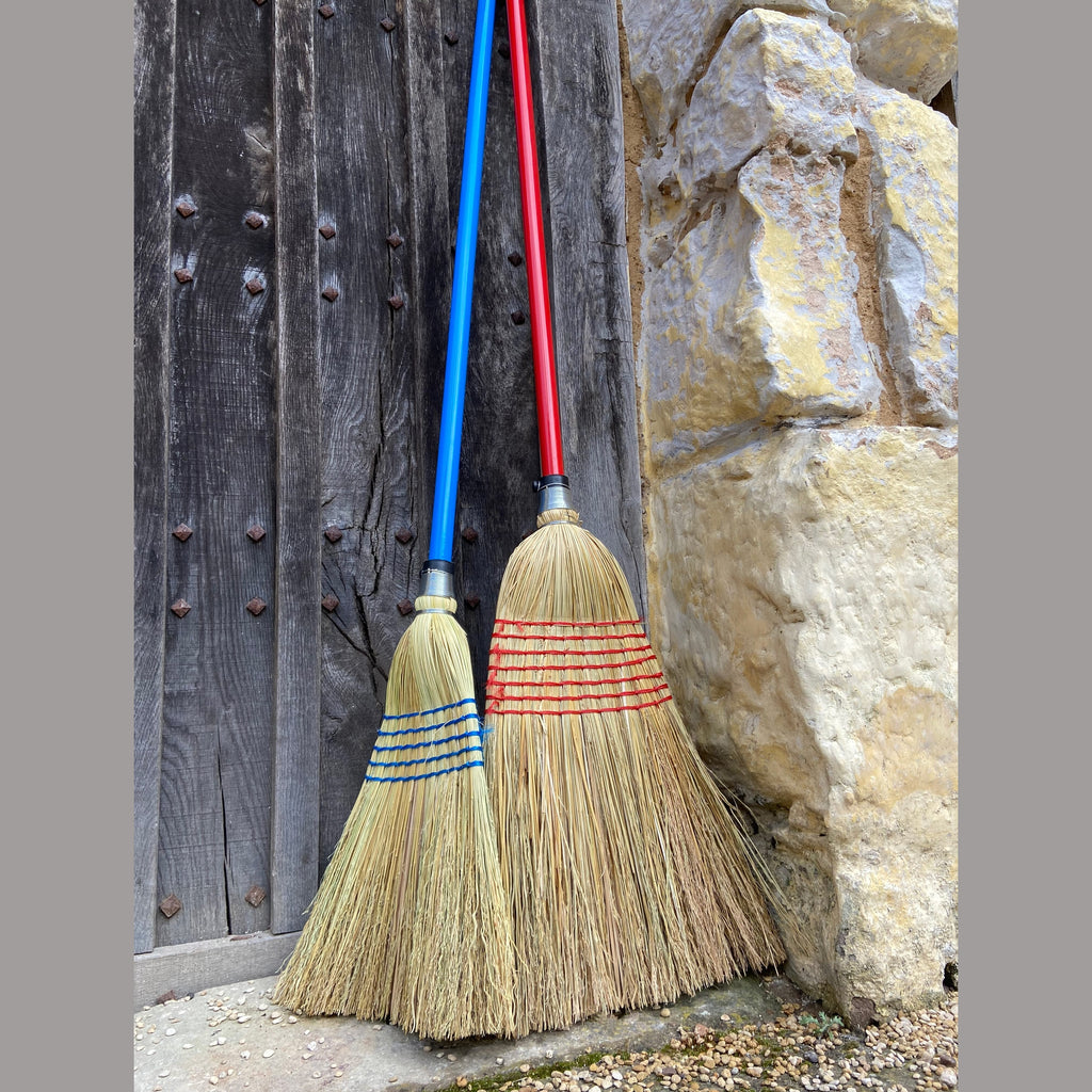 Red Gorilla Large Corn Broom 120cm Handle - Red