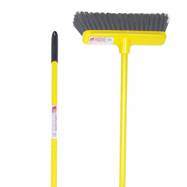 Red Gorilla Soft Bristle Broom 30cm Complete Broom - Yellow