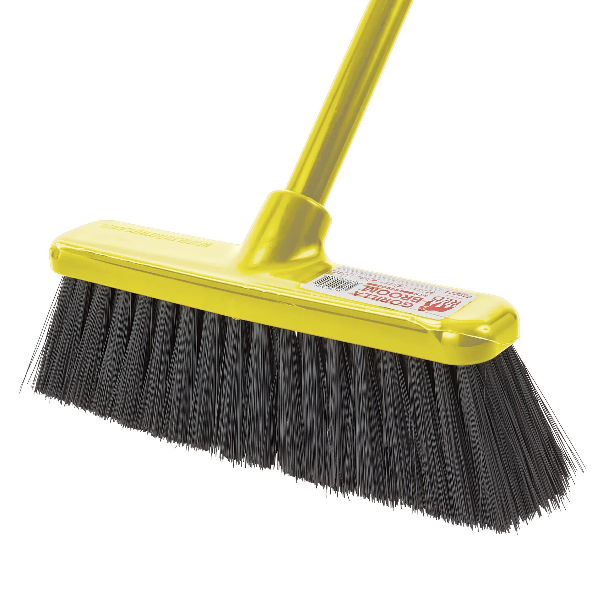 Red Gorilla 30cm Soft Bristle Broom with Short Handle - Yellow
