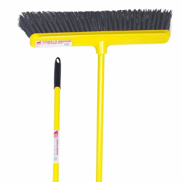 Red Gorilla Soft Bristle Broom 50cm Complete Broom - Yellow