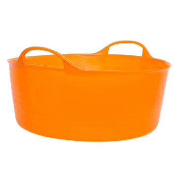 Gorilla Tubs & Recycled Black Tubs - Small Shallow 15L -Orange