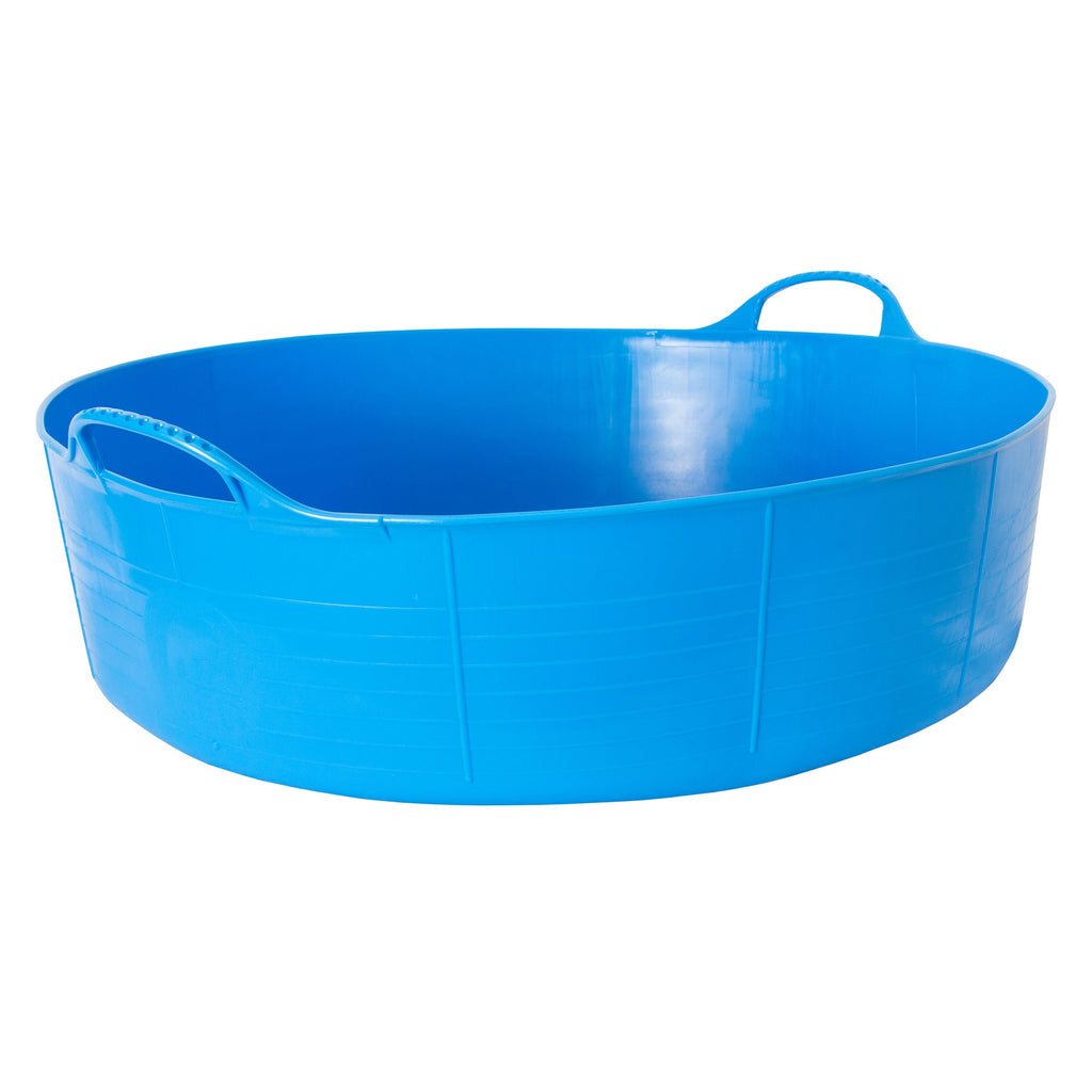 Gorilla Tubs & Recycled Black Tubs - Large Shallow 35L- Blue