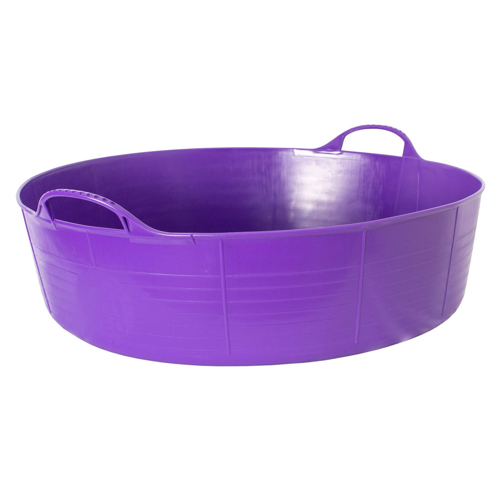 Gorilla Tubs & Recycled Black Tubs - Large Shallow 35L- Purple