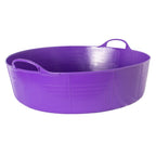 Gorilla Tubs & Recycled Black Tubs - Large Shallow 35L- Purple