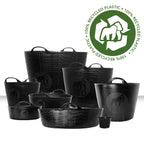 Red Gorilla Large 38L Tub - Black