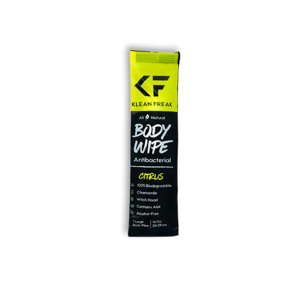 Klean Freak Body Wipes Single Sachet - Citrus