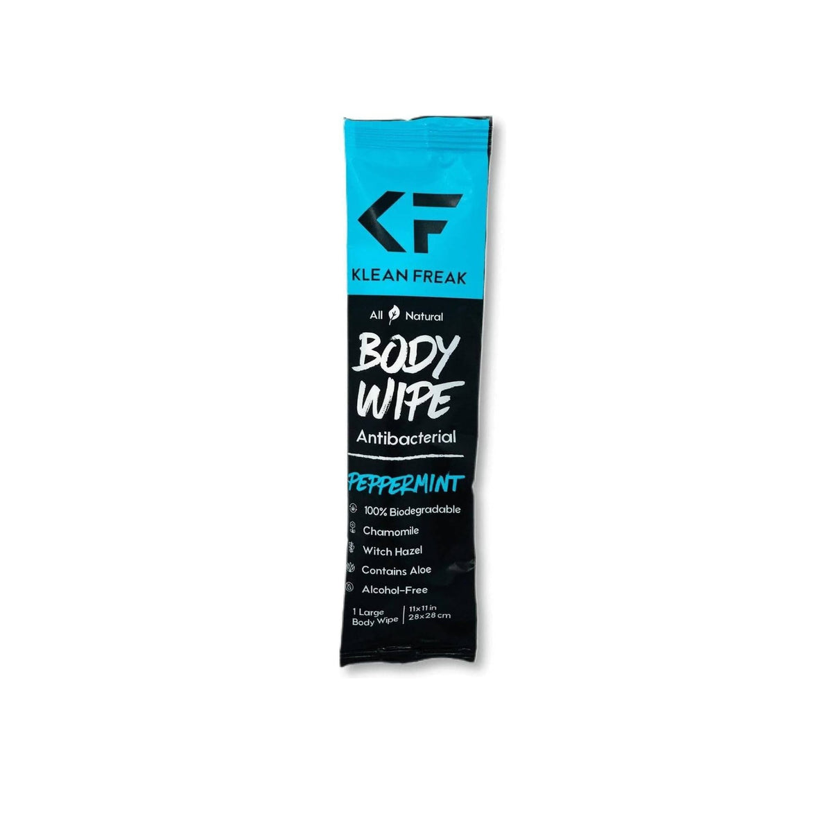Klean Freak Body Wipes Single Sachet - Peppermint