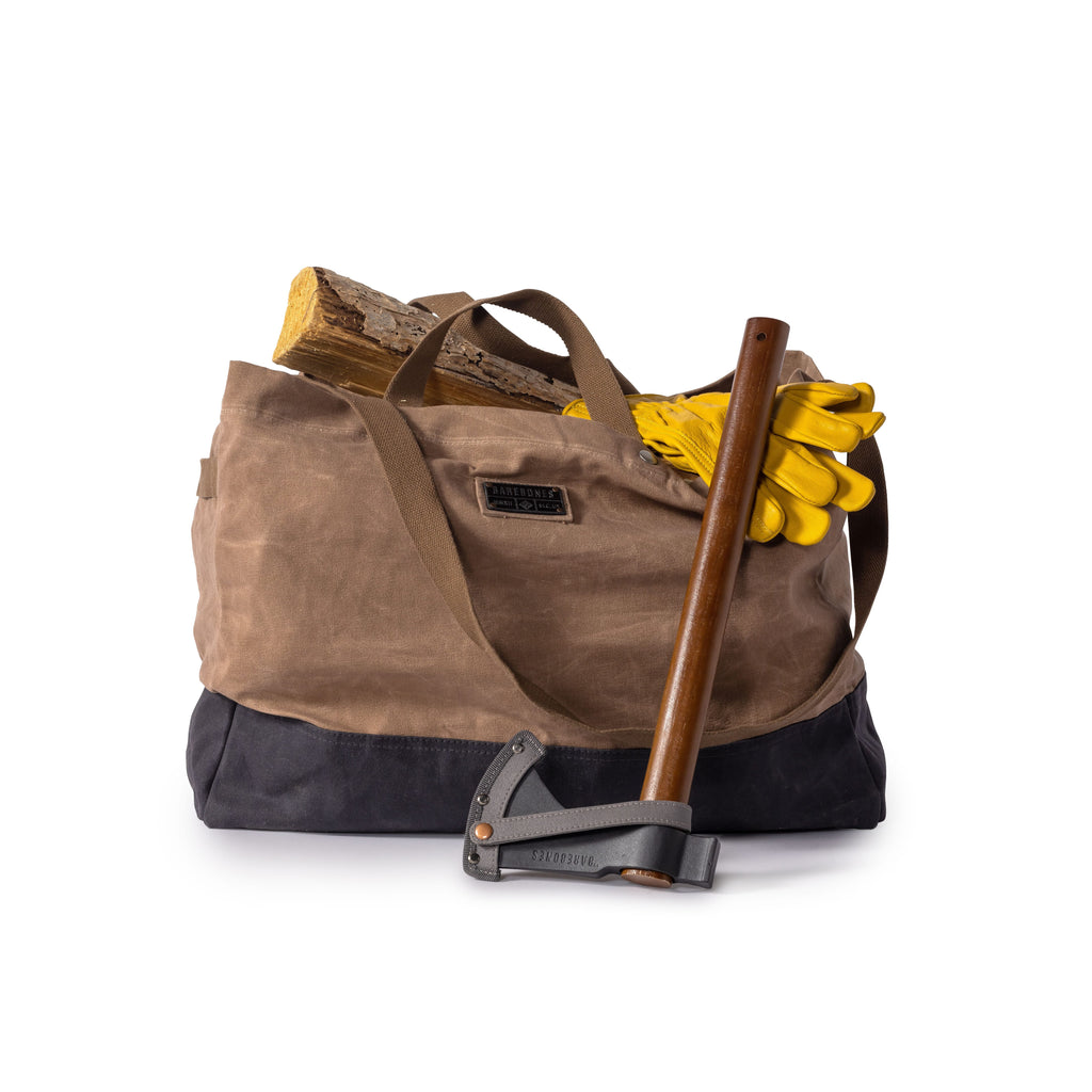 Barebones Neelum Firewood Carrier Tote (Khaki)
