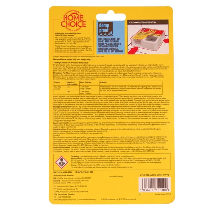 STV  Ready-Baited Mouse Killer Station - Twinpack