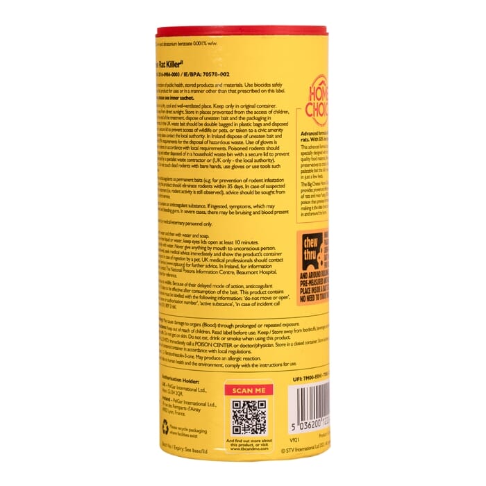 STV224-STV  Rat Killer Grain Bait Sachet - 150g