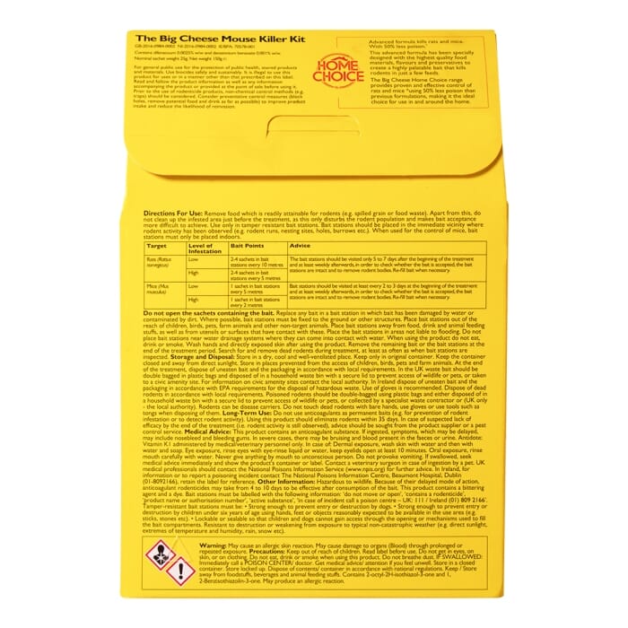 STV  Mouse Killer Kit - 25g Grain x 6 + 2 Stations