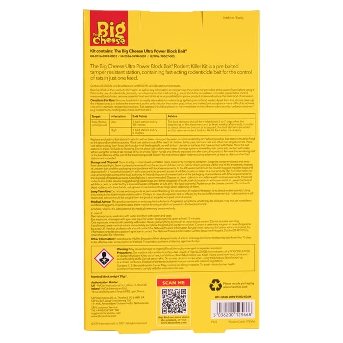 STV  Block Bait Rodent Killer Kit