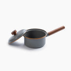 Enamel Saucepan - Slate Gray