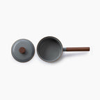 Enamel Saucepan - Slate Gray