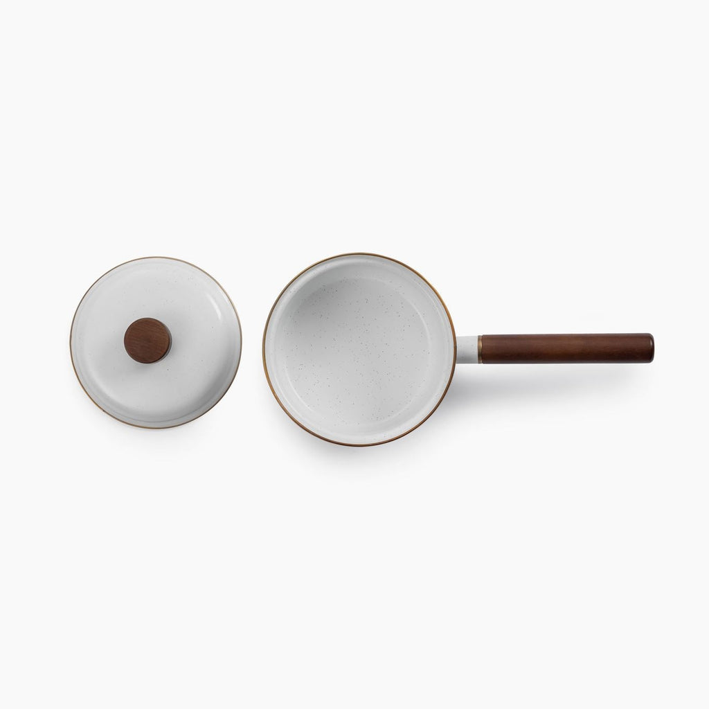 Enamel Saucepan - Eggshell