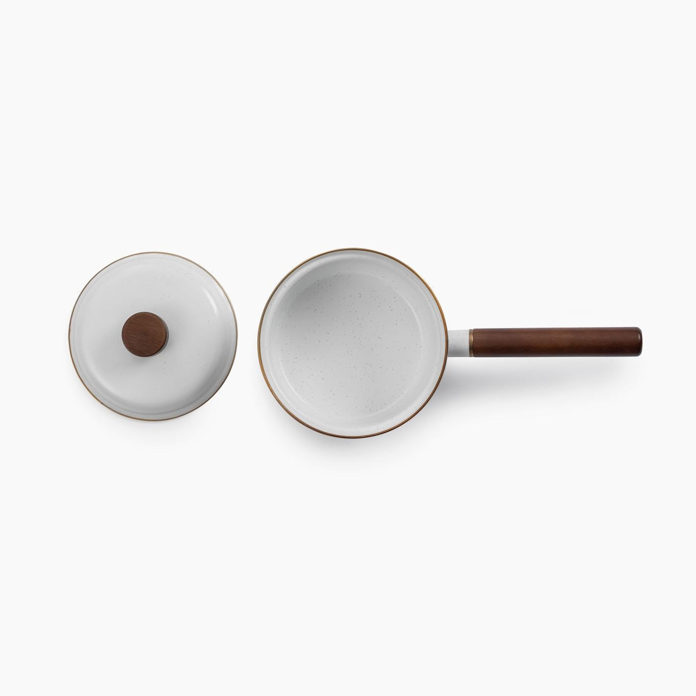 Enamel Saucepan - Eggshell