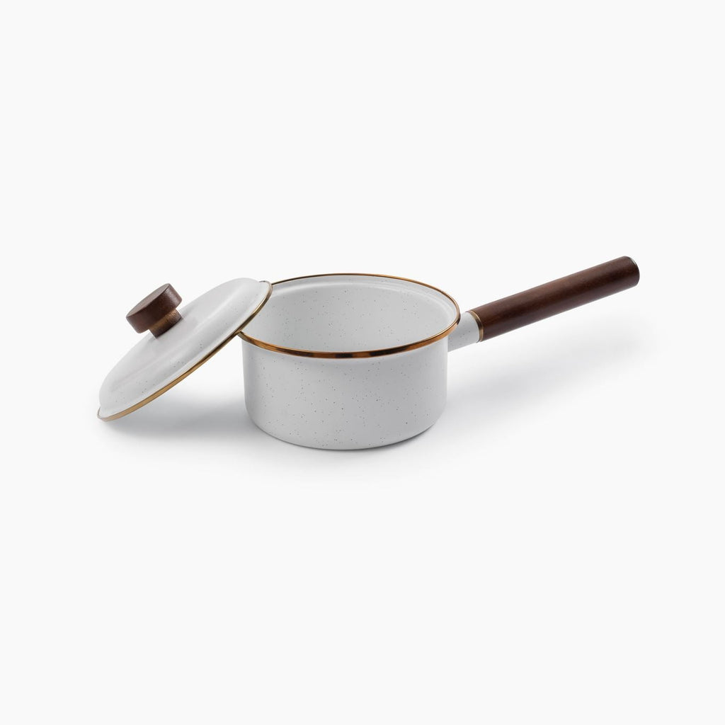 Enamel Saucepan - Eggshell
