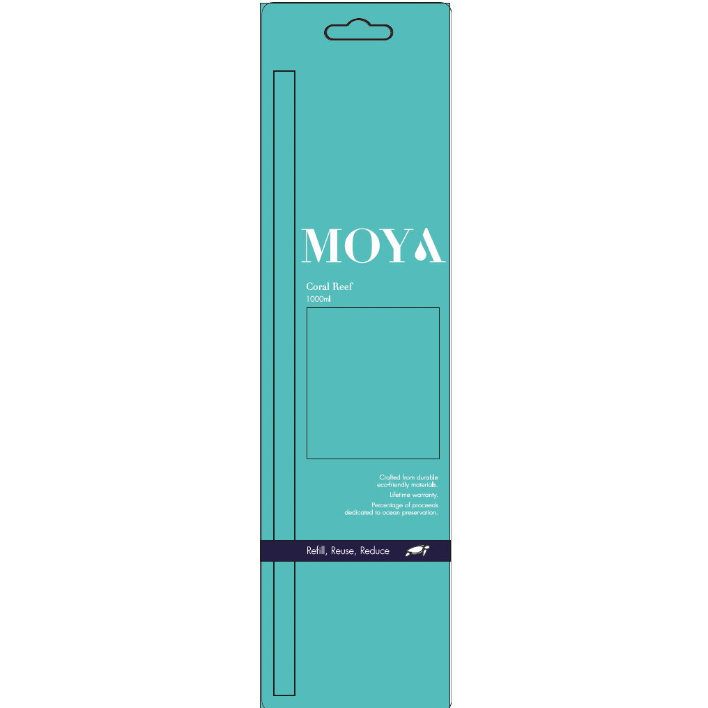 Moya 1000ml Stainless Steel Reusable Straw