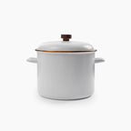 Enamel Stock Pot - Eggshell