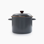 Enamel Stock Pot - Slate Gray