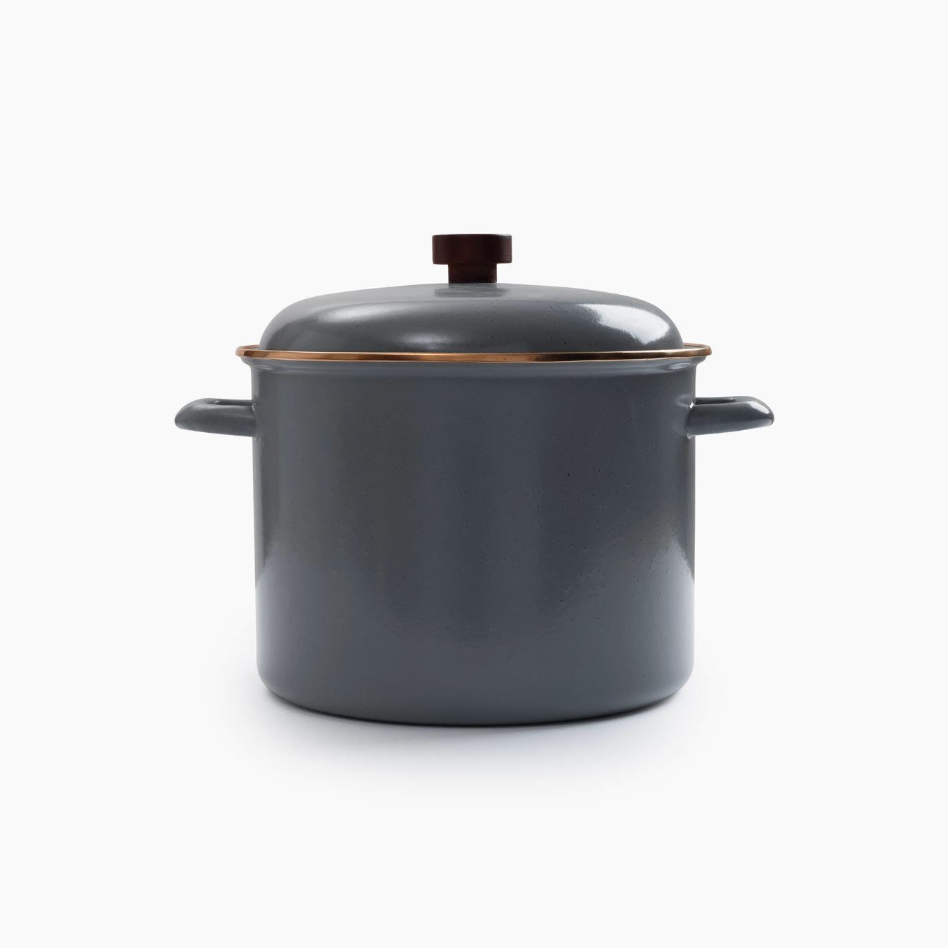 Enamel Stock Pot - Slate Gray
