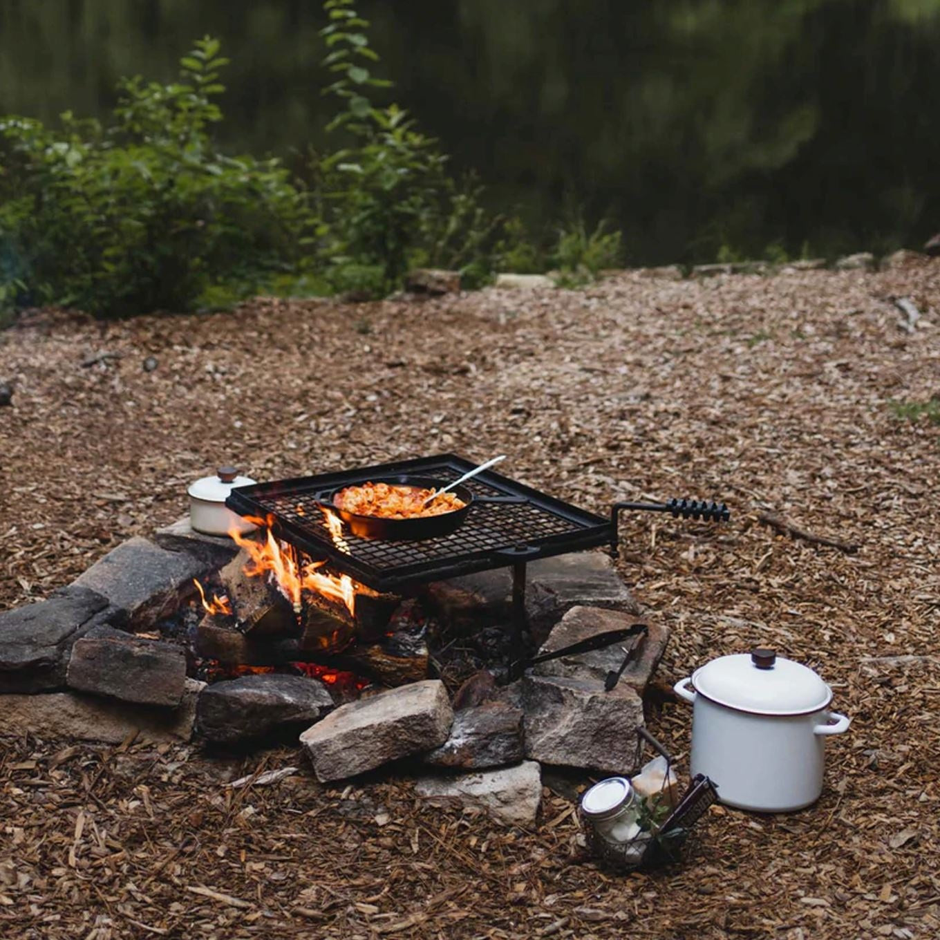 Enamel Stock Pot - Eggshell