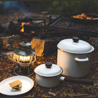 Enamel Stock Pot - Eggshell