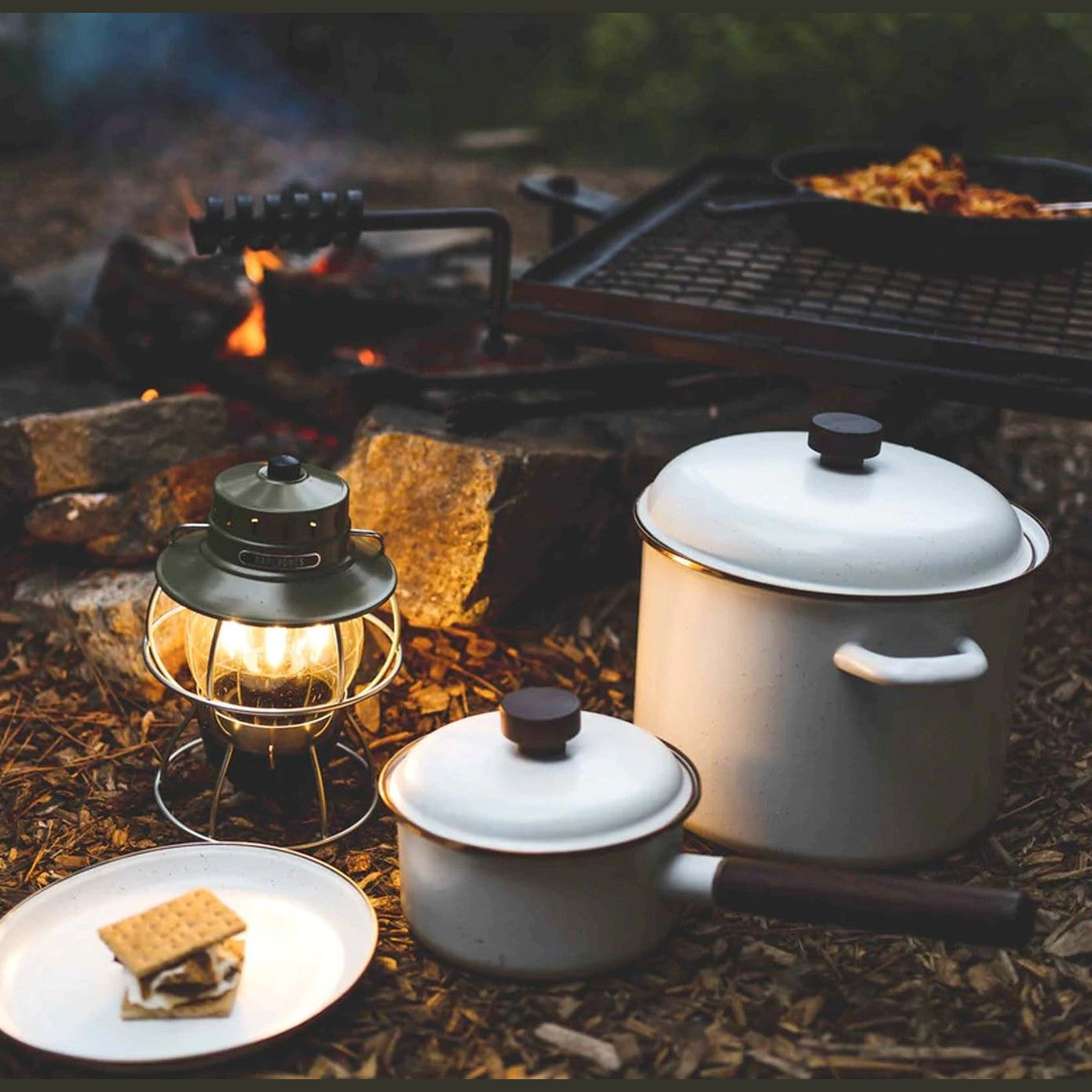 Enamel Stock Pot - Eggshell