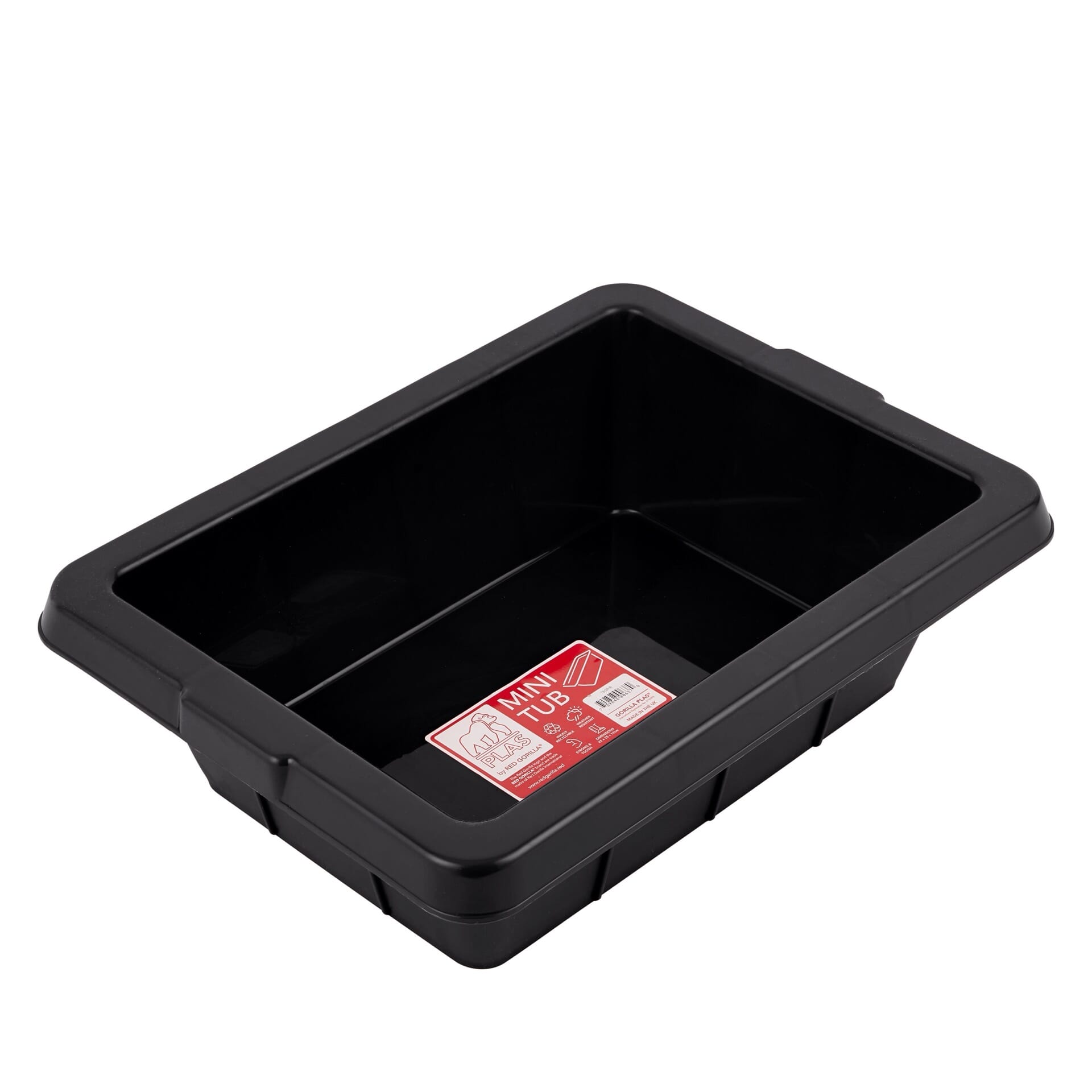 Red Gorilla Mini Gorilla Plas 7L Trough - Black
