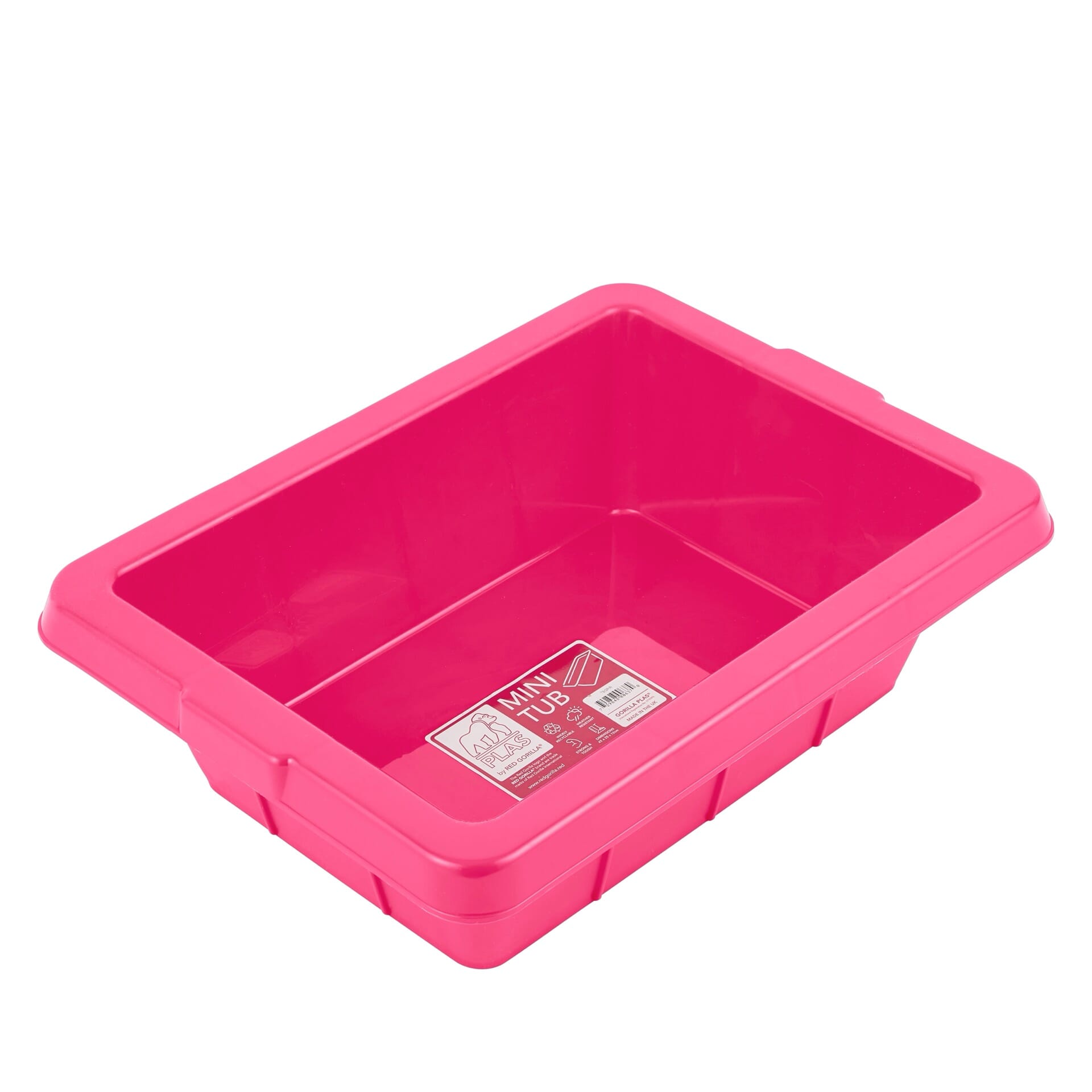 Red Gorilla Mini Gorilla Plas 7L Tub - Pink