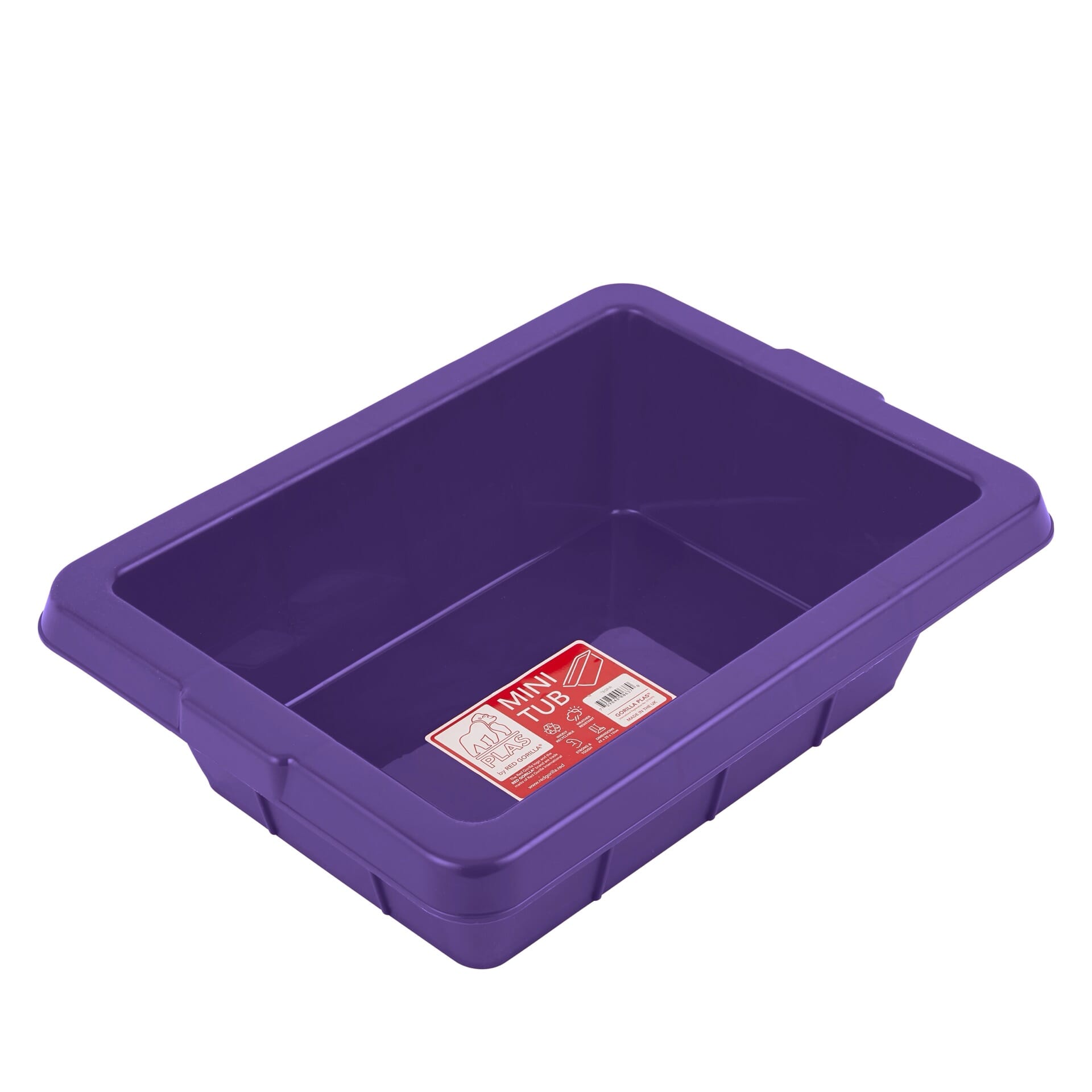 Red Gorilla Mini Gorilla Plas 7L Tub - Purple