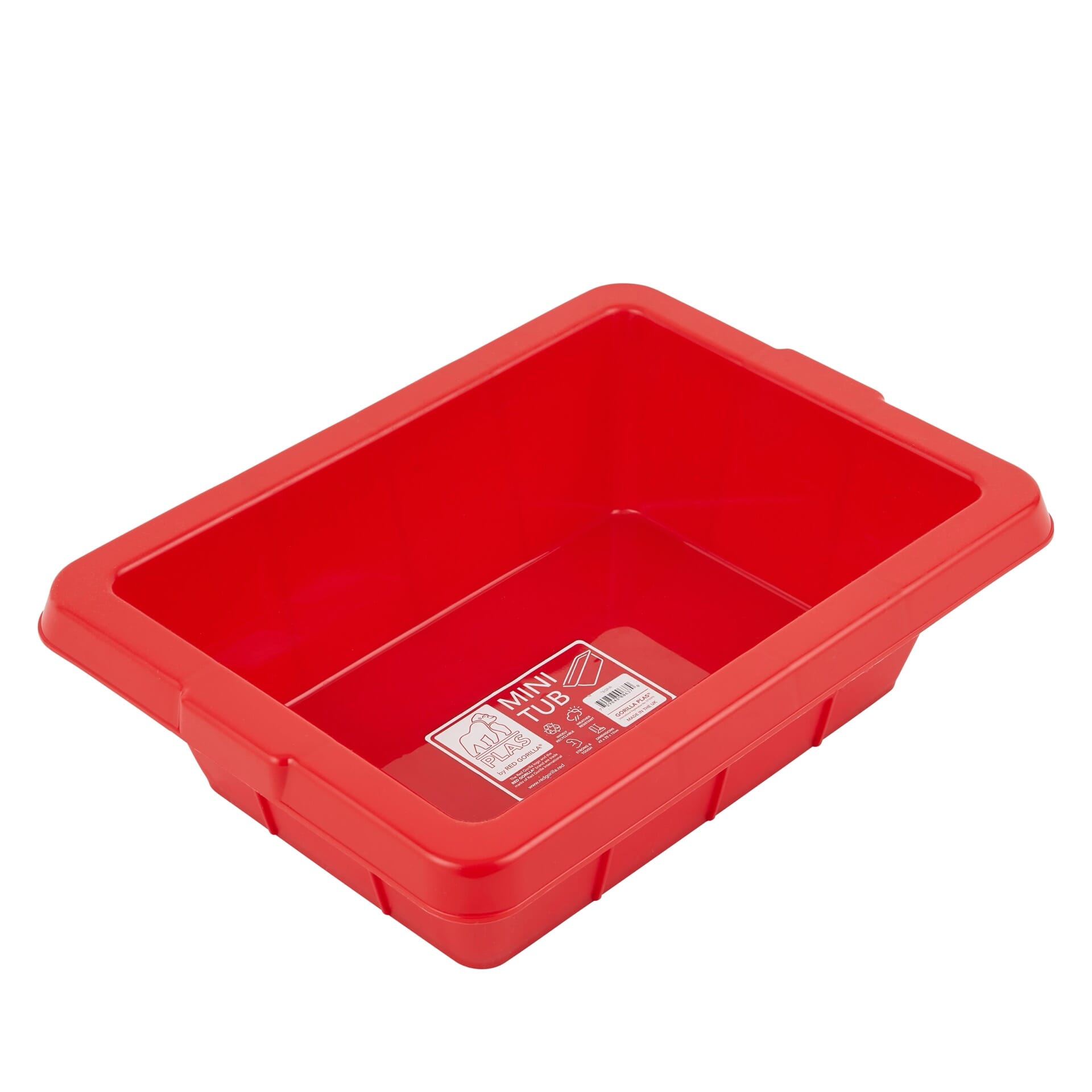 Red Gorilla Mini Gorilla Plas 7L Tub - Red