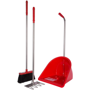 Tidee Companion Set - Red (Tidee + Rake + Broom)